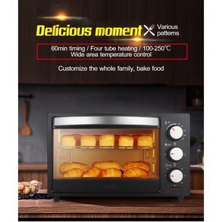Household oven 20L small size oven multi-function automatic mini electric baking cake and bread oven (7)