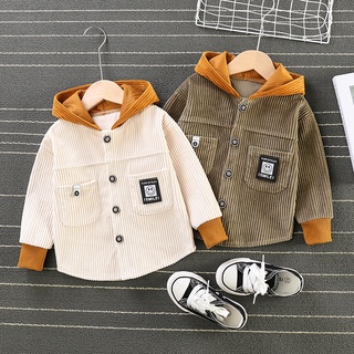 Boy Girl Light Wool Core Jackets kids Coat Children Splice Outerwear Clothing Spring Autumn Boy Hood