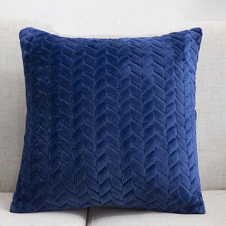 YJFASHION 43*43cm Home supplies sofa solid color plush simple pillowcase (6)
