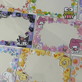 sanrio decorated customized vaccination vaccine card toploader holder