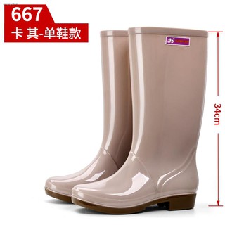 shoes for women☃Small portable soft glue code simple water shoes men''s boots high against the stench, increase ms short cylinder rubber trend