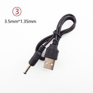 USB A Male to DC 2.0 0.6 2.5 3.5 1.35 4.0 1.7 5.5 2.1 5.5 2.5mm Power supply Plug Jack type A extension cable connector cords (1)