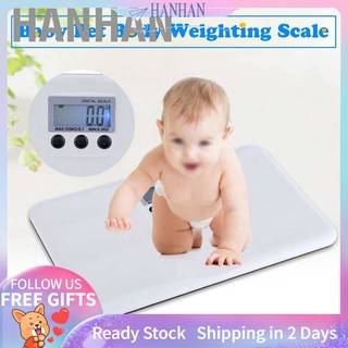 [Ready Stock] LCD Digital Electronic On/Tare Function Low Battery/Lock Alarm Baby Pet Body Weighting Scale
