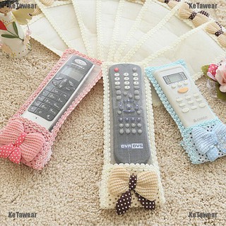 KeTawear 1X Bowknot Lace Remote Control Dustproof Case Cover Bags TV Control Protector