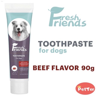 Oral Care❁✓Fresh Friends Dog Toothpaste Beef Flavor 90g - with Bio Enzyme and Natural Toothpaste for