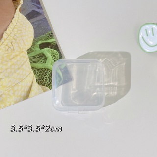 <24h delivery> W&G Jewelry storage box mini plastic transparent storage box ring earring necklace jewelry box (6)