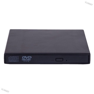 VLMART Slim External USB 2.0 DVD Drive CD RW Writer Burner Reader Player for PC Laptop uI4k