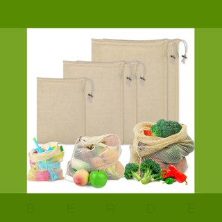 Reusable Produce Bag - Cotton Mesh - Washable