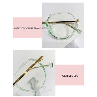 Transparent glasses frame men and women the same style fashion big phablet anti-blue glasses (7)