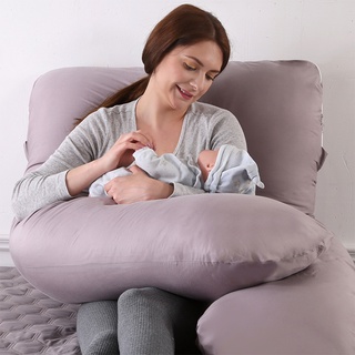 Funshally Pregnancy Pillow hugs U-shape Full Body Pillow Cushion Long Side Sleeper Pregnant Women