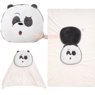 ❤ ORIGINAL We bare bears - ICE BEAR Panda or GRIZZ Blanket ❤