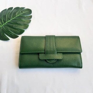 Women 's Leather Wallet / Green Color Wallet / Genuine Leather Women' S Wallet