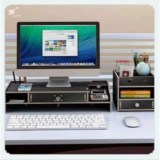 {COD} Computer Monitor Increased Shelf Drawer Neck Lcd Office Desktop
