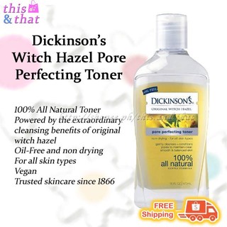 Dickinson's Witch Hazel Toner, Pore Perfecting 16 oz (473ml