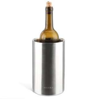 Wine Cooler Bucket Stainless Steel Double Wall Wine Bottle Chiller Champagne (1)