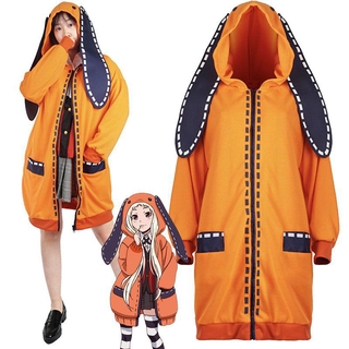 Anime Kakegurui Compulsive Gambler Rune Runa Yomozuki Cosplay Costume Hoodie Coat