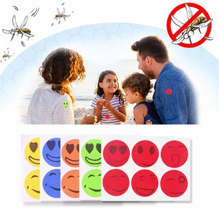 6pcs Kids Cartoon Natural Essential Oil Mosquito Repellent Patches Stickers Random Color