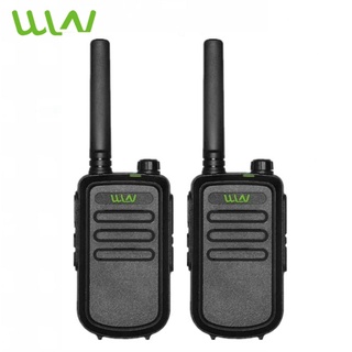 SET OF 2 WLN KD-C10 UHF Two-Way Walkie Talkie Radio 5W 16 Channel(BLACK)