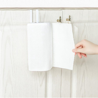 Kitchen Tissue Holder Hanging Bathroom Toilet Roll Paper Holder Towel Rack Qm (3)