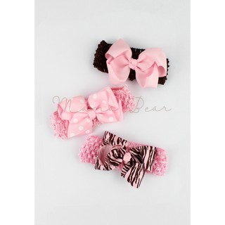 Chic Baby Accessory Set (Pink&Brown)
