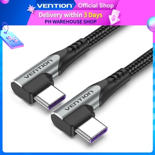 vention Type C Cable PD 100W USB 2.0 Fast Charge 5A QC Quick Charge USB C to USB C Fast Charging Data Cable for Apple Android