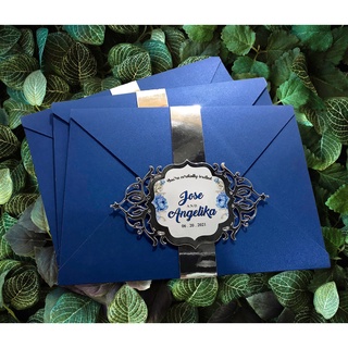 Baronial Envelope Invitation Cover / Laser Cut Envelope with Free Belt and Tag