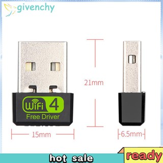 150Mbps Free Driver USB Wireless Adapter WiFi Receiver Dongle Network Card for Desktop PC Laptop (4)