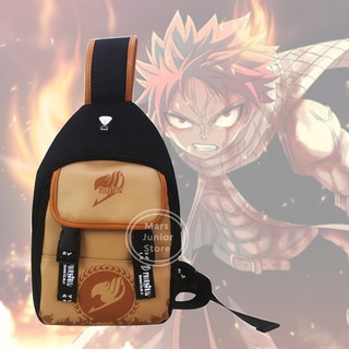 Ready Stock Anime FAIRY TAIL Etherious Natsu Dragneel Lucy Heartfilia Men Cross Body Bags Messenger Shoulder Bag Gift