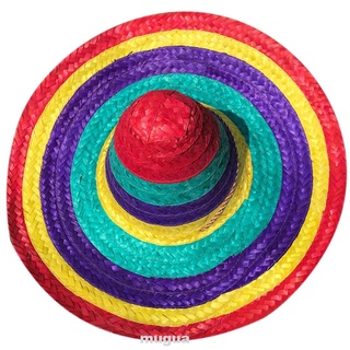 Men Women Fashion Party Supplies Random Color Wide Brim Adults Kids Straw Hats