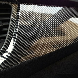 [24Hs Delivery] 5D High Glossy Carbon Fiber Vinyl Film Car Wrap Motorcycle Interior 20x152cm b15 (1)