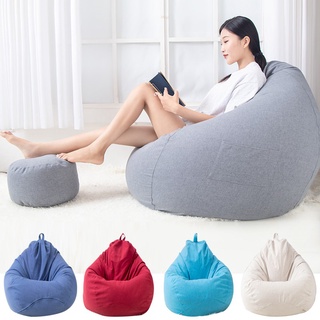 Bean Bag【ONSALE】S/M/L /XL Sofa Bean Stylish Bedroom Furniture Solid Color Single Bean Bag Lazy Sofa