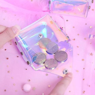PVC clear transparent coin purse mini pouch