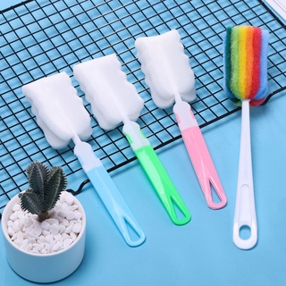 Cleaning Bottle Sponge cup Brush with Long Handle Cleaner Kitchen Cleaning Tool