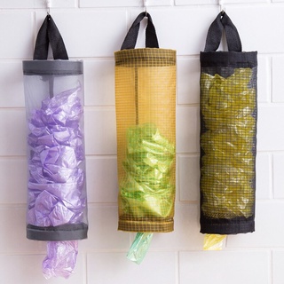Kitchen Grocery Trash Bags Holder Plastic Hanging Garbage Storage Bag Dispenser Home Sundries Separate Organizer Packing Pouch