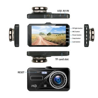 2020 NEW 4 inch HD 1080P Dual Lens Car DVR Recorder Dash Cam 2.5D Touch Screen Dashcam Car Camera Ca (8)