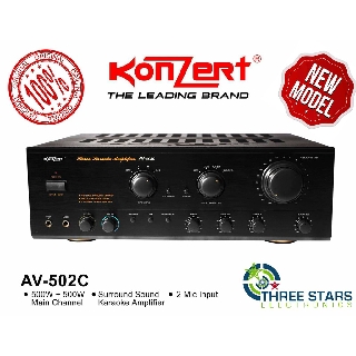 2020 Original Konzert AV-502C AV502C AV502 500W x 2 Karaoke Amplfier with AB Speaker