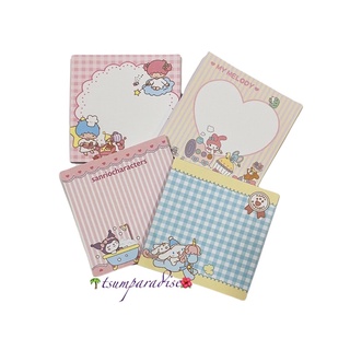 Mini Memopad Notepad Cinnamoroll My Melody Little Twin Stars Kuromi