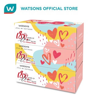 WATSONS 180th Anniversary Tissue Box 3ply 100s 3 boxes
