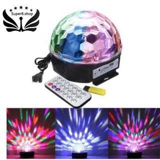 Lighting Crystal Magic Ball Christmas Light SD Card MP3 Speaker DMX512 DJ Lights Dance Club Party Di