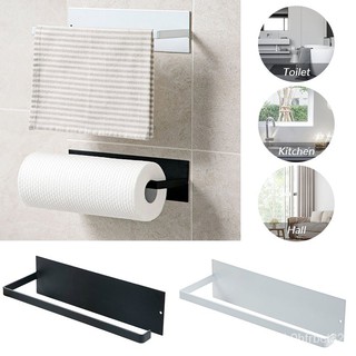 Kitchen Roll Paper Self Adhesive Wall Mount Toilet Paper Holder Stainless Steel Bathroom Tissue Towe