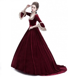 Cosplay Medieval Palace Princess Dress Adults Vintage evening gown for Women 2018 Lace Long Sexy