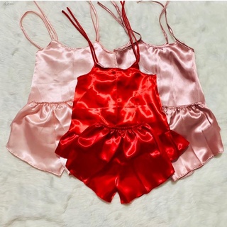 Itinatampok▫Raine TERNO Silk Satin Sleepwear Pantulog 1-3y/o Kids Baby Girls Spaghetti Short Dress W