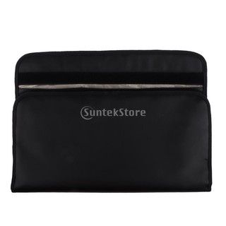 Black Synthetic Leather Laptop Notebook Case Bag Portable Faraday Cage