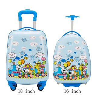 16''18 inch carry on suitcase kids rolling luggage cabin Travel trolley luggage bag children's Carto