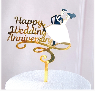 Happy Birthday Cake Topper Acrylic Party Decoration Wedding Cake Toppers Decoration