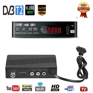 HD120TV BOX HEVC 265 DVB T2 Digital TV Tuner H.265 TV Receptor Full HD DVBT2 Set-top Box Wifi Receiv