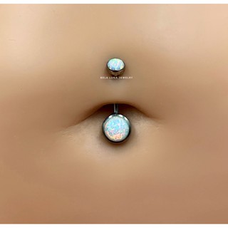 Titanium Opal Navel Belly Ring | 14G | Sold per piece | Titanium Piercing Jewelry
