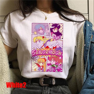 Summer Funny Girls Tees Anime Cartoon T-shirt Harajuku Tees Short Sleeve Tees (2)