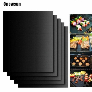 Onewsun ⚑ Reusable Non-stick BBQ Grill Mat Barbecue Baking Liners Teflon Kitchen Tool