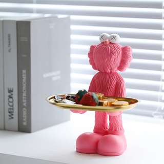 Β❅KAWS ornaments living room violent bear tray Sesame Street doll Net red sculpture home decoration